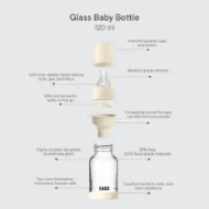 Εικόνα της ΜΠΙΜΠΕΡΟ BIBS ΓΥΑΛΙΝΟ ΣΤΡΟΓΓΥΛΗ ΘΗΛΗ SILICONE 120ML ΑΡΓΗΣ ΡΟΗΣ BLUSH