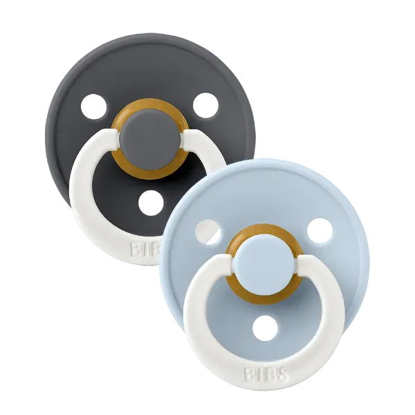 Εικόνα της ΠΙΠΙΛΕΣ BIBS COLOUR LATEX GLOW IRON/BABY BLUE