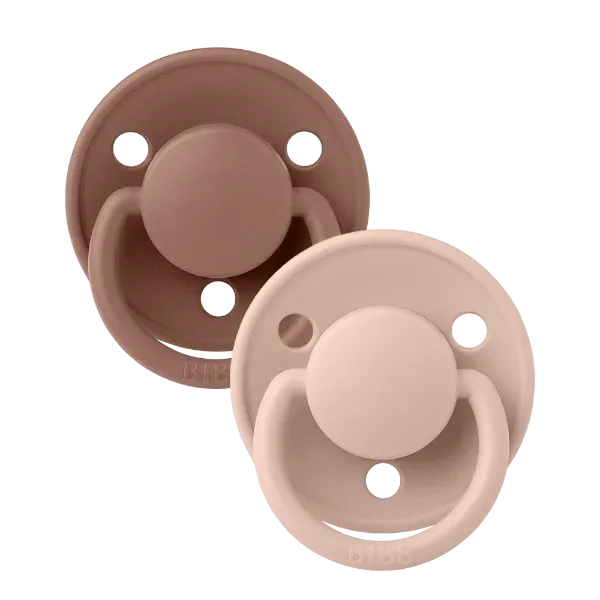 Εικόνα της ΠΙΠΙΛΕΣ BIBS DE LUX SILICONE ONESIZE WOODCHUCK/BLUSH