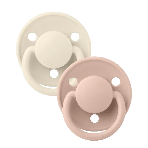 Εικόνα της ΠΙΠΙΛΕΣ BIBS DE LUXE SILICONE ONESIZE IVORY/BLUSH