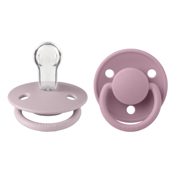 Εικόνα της ΠΙΠΙΛΕΣ BIBS DE LUX SILICONE ONESIZE DUSKY LILAC/HEATHER