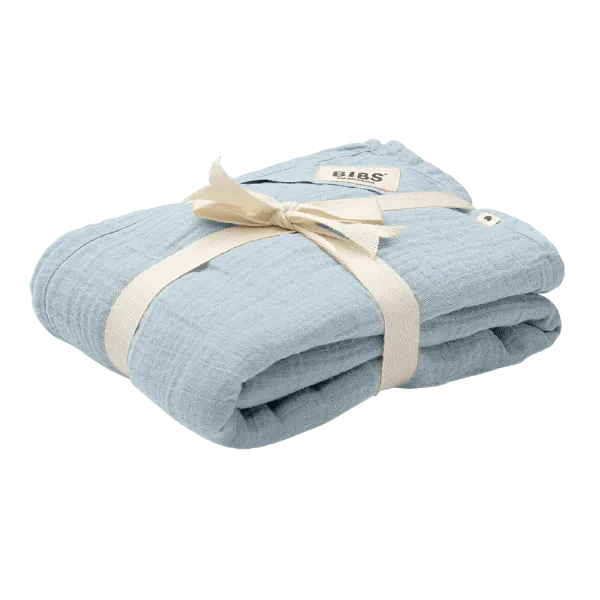 Εικόνα της ΚΟΥΒΕΡΤΑ BIBS MUSLIN 120X120 ΕΚ. BABY BLUE
