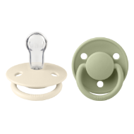 Εικόνα της ΠΙΠΙΛΕΣ BIBS DE LUX SILICONE ONESIZE IVORY/SAGE
