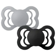 Εικόνα της ΠΙΠΙΛΕΣ BIBS SUPREME SILICONE CLOUD/BLACK SIZE 2