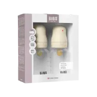 Εικόνα της ΣΕΤ ΠΛΑΣΤΙΚΑ ΜΠΙΜΠΕΡΟ BIBS ROUND LATEX 150ML ΑΡΓΗΣ ΡΟΗΣ IVORY