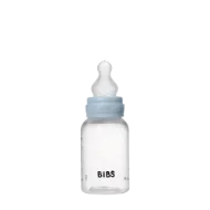 Εικόνα της ΜΠΙΜΠΕΡΟ BIBS ΠΛΑΣΤΙΚΟ ΣΤΡΟΓΓΥΛΗ ΘΗΛΗ SILICONE 150ML ΑΡΓΗΣ ΡΟΗΣ BABY BLUE