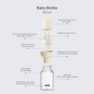 Εικόνα της ΜΠΙΜΠΕΡΟ BIBS ΠΛΑΣΤΙΚΟ ΣΤΡΟΓΓΥΛΗ ΘΗΛΗ SILICONE 150ML ΑΡΓΗΣ ΡΟΗΣ BLUSH