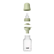 Εικόνα της ΜΠΙΜΠΕΡΟ BIBS ΠΛΑΣΤΙΚΟ ΣΤΡΟΓΓΥΛΗ ΘΗΛΗ SILICONE 150ML ΑΡΓΗΣ ΡΟΗΣ SAGE