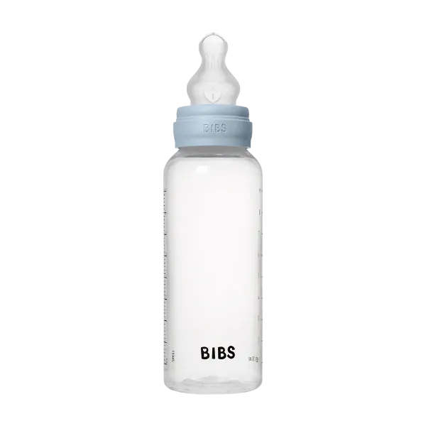 Εικόνα της ΜΠΙΜΠΕΡΟ BIBS ΠΛΑΣΤΙΚΟ ΣΤΡΟΓΓΥΛΗ ΘΗΛΗ SILICONE 270ML ΜΕΣΑΙΑΣ ΡΟΗΣ BABY BLUE