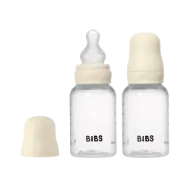 Εικόνα της ΣΕΤ ΠΛΑΣΤΙΚΑ ΜΠΙΜΠΕΡΟ BIBS ROUND SILICONE 150ML ΑΡΓΗΣ ΡΟΗΣ IVORY