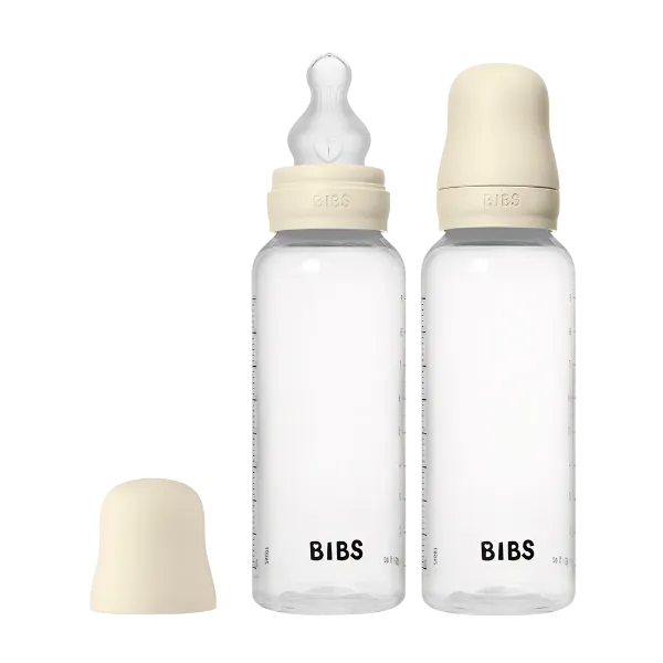 Εικόνα της ΣΕΤ ΠΛΑΣΤΙΚΑ ΜΠΙΜΠΕΡΟ BIBS ROUND SILICONE 270ML ΜΕΣΑΙΑΣ ΡΟΗΣ IVORY