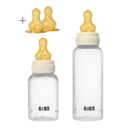 Εικόνα της ΜΠΙΜΠΕΡΟ BIBS 2ΤΕΜ ΠΛΑΣΤΙΚΟ GROW AND FLOW ROUND LATEX 150ML/270ML IVORY