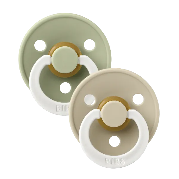 Εικόνα της ΠΙΠΙΛΕΣ BIBS COLOUR LATEX GLOW SAGE/VANILLA - SIZE 2