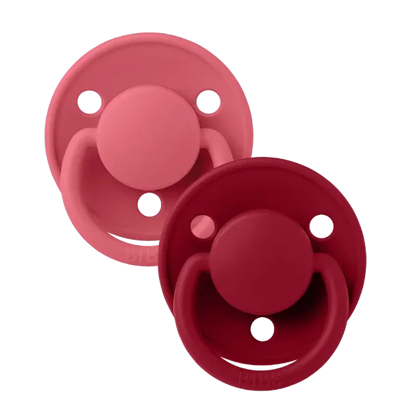 Εικόνα της ΠΙΠΙΛΕΣ BIBS DE LUXE SILICONE ONESIZE CORAL/RUBY