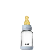 Εικόνα της ΜΠΙΜΠΕΡΟ BIBS ΓΥΑΛΙΝΟ ΣΤΡΟΓΓΥΛΗ ΘΗΛΗ LATEX 120ML ΑΡΓΗΣ ΡΟΗΣ BABY BLUE
