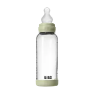 Εικόνα της ΜΠΙΜΠΕΡΟ BIBS ΓΥΑΛΙΝΟ ΣΤΡΟΓΓΥΛΗ ΘΗΛΗ SILICONE 240ML ΜΕΣΑΙΑΣ ΡΟΗΣ SAGE