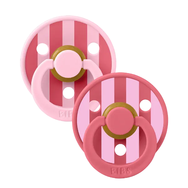 Εικόνα της ΠΙΠΙΛΕΣ BIBS STUDIO COLOUR BLOCK LATEX BABY PINK CORAL MIX