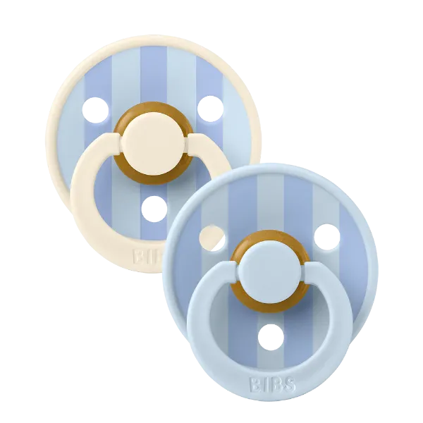 Εικόνα της ΠΙΠΙΛΕΣ BIBS STUDIO COLOUR BLOCK LATEX BABY BLUE DUSTY BLUE MIX