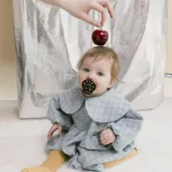 Εικόνα της ΠΙΠΙΛΕΣ BIBS COLOUR HOLIDAY BOW LATEX IVORY/PLUM
