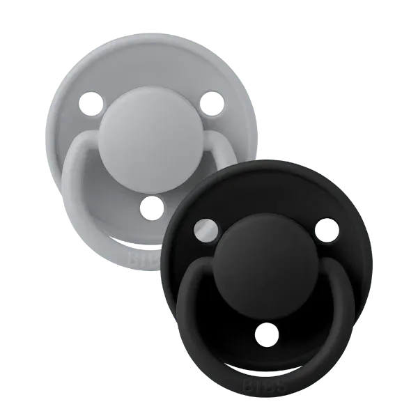 Εικόνα της ΠΙΠΙΛΕΣ BIBS DE LUX SILICONE ONESIZE CLOUD/BLACK