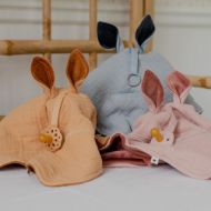 Εικόνα της ΠΑΝΙ ΑΓΚΑΛΙΑΣ BIBS KANGAROO IVORY