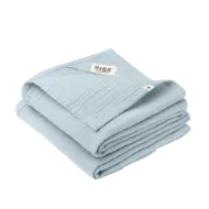 Εικόνα της ΣΕΤ ΠΑΝΕΣ BIBS 2 ΤΕΜ. MUSLIN 70X70 ΕΚ. BABY BLUE