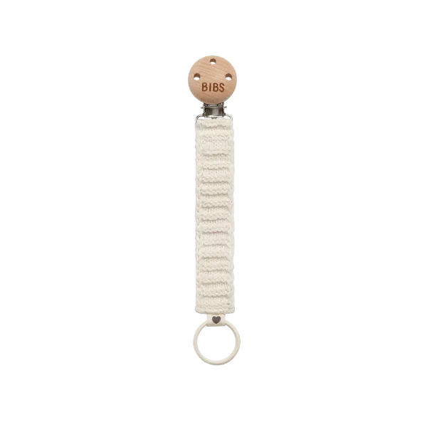Εικόνα της ΚΛΙΠ ΠΙΠΙΛΑΣ BIBS ΠΛΕΧΤΟ IVORY