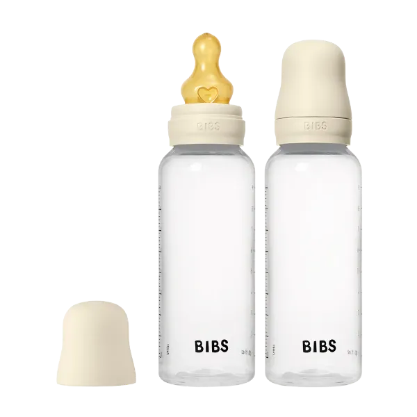 Εικόνα της ΣΕΤ ΠΛΑΣΤΙΚΑ ΜΠΙΜΠΕΡΟ BIBS ROUNDLATEX 270ML ΜΕΣΑΙΑΣ ΡΟΗΣ IVORY