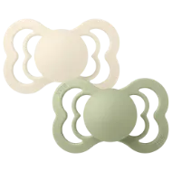 Εικόνα της ΠΙΠΙΛΕΣ BIBS SUPREME SILICONE IVORY/SAGE